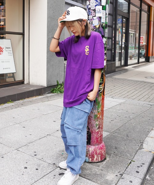 STAY GOLD(ステイゴールド)の「【STAYGOLD】SG ワンポイントロゴTシャツ / SG One Point Logo T-shirt(Tシャツ/カットソー・メンズ・ネイビー/パープル/グリーン・XL)」の11枚目の写真