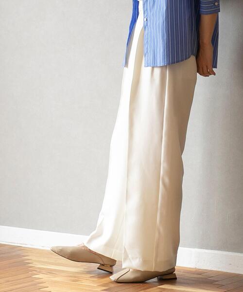 coen（コーエン）の「2タックワイドスラックス23AW（スラックス・レディース・ダークブラウン/ブラック/グレー/オフホワイト・S/M/L）」の16枚目の写真