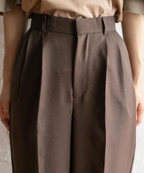 coen（コーエン）の「2タックワイドスラックス23AW（スラックス・レディース・ダークブラウン/ブラック/グレー/オフホワイト・S/M/L）」の10枚目の写真