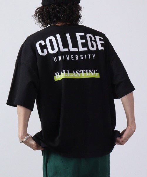 FUNALIVE（ファンアライブ）の「プリントBIGTシャツ 半袖（Tシャツ/カットソー・メンズ・チャコールグレー/ライトパープル/ブラック系/ホワイト×グリーン/ホワイト×グレー/ホワイト/ホワイト×パープル/グリーン/ホワイト×ブラック/ブラック系2/ベージュ系2/ミント/ホワイト×ライトグレー/ベージュ系/オレンジ/ブラウン系/ベージュ系1/ラベンダー/ホワイト系1/ホワイト×エメラルドグリーン/ホワイト系/ブラック系3/ライトグリーン/ブルー/チャコール/ブラック/杢グレー/ブラック系1/ベージュ/ネイビー/グリーン系/ダークグレー/ホワイト×ネイビー/モカ/ライトブラウン/ホワイト系2・XL/M/L）」の14枚目の写真