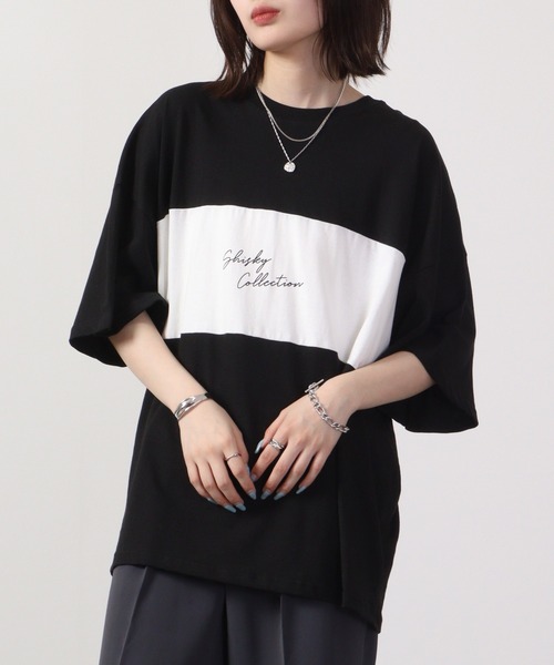 FUNALIVE（ファンアライブ）の「プリントBIGTシャツ 半袖（Tシャツ/カットソー・メンズ・チャコールグレー/ライトパープル/ブラック系/ホワイト×グリーン/ホワイト×グレー/ホワイト/ホワイト×パープル/グリーン/ホワイト×ブラック/ブラック系2/ベージュ系2/ミント/ホワイト×ライトグレー/ベージュ系/オレンジ/ブラウン系/ベージュ系1/ラベンダー/ホワイト系1/ホワイト×エメラルドグリーン/ホワイト系/ブラック系3/ライトグリーン/ブルー/チャコール/ブラック/杢グレー/ブラック系1/ベージュ/ネイビー/グリーン系/ダークグレー/ホワイト×ネイビー/モカ/ライトブラウン/ホワイト系2・XL/M/L）」の16枚目の写真