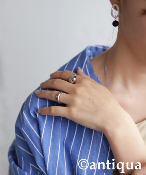 antiqua（アンティカ）の「曲線フォルムリング（リング・レディース・ゴールド/シルバー・FREE）」の12枚目の写真