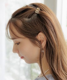 flower | プチゴールドクリップ(バレッタ/ヘアクリップ)