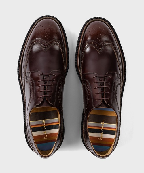 Paul Smith ポールスミス ウイングチップ メダリオン 25.5 黒 Paul Smith ポールスミス ウイングチップ メダリオン 25.5 黒 靴