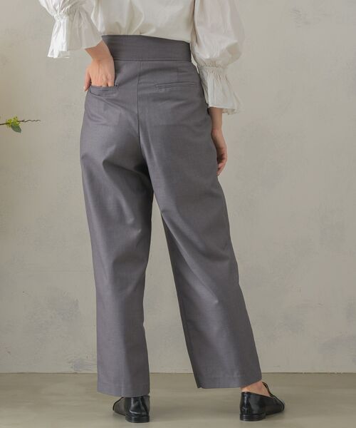 Kari & lili（カウリアンドリィリィ）の「high w tuck wide PT（その他パンツ・レディース・ブラック/ライトグレー・MEDIUM/LARGE）」の12枚目の写真
