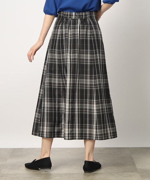 grove(グローブ)の「◆落ち着いたチェック柄がキャッチーなおとなシルエットスカート(スカート・レディース・ネイビー系1/ブラック系1/ベージュ・02/03/01/05/04)」の12枚目の写真