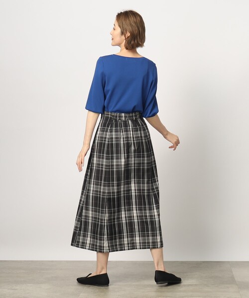 grove(グローブ)の「◆落ち着いたチェック柄がキャッチーなおとなシルエットスカート(スカート・レディース・ネイビー系1/ブラック系1/ベージュ・02/03/01/05/04)」の15枚目の写真