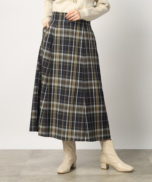grove(グローブ)の「◆落ち着いたチェック柄がキャッチーなおとなシルエットスカート(スカート・レディース・ネイビー系1/ブラック系1/ベージュ・02/03/01/05/04)」の17枚目の写真