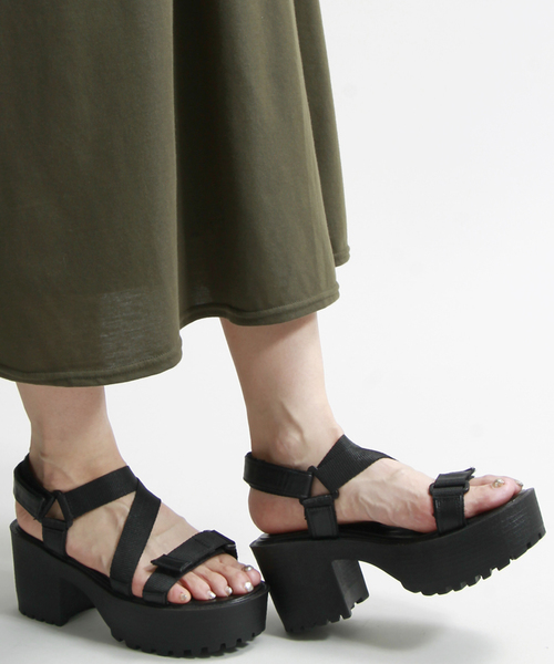 WEGO（ウィゴー）の「WEGO/ スポーツサンダル（サンダル・レディース・パープル/ブラック/ホワイト/ピンク・MEDIUM/LARGE）」の2枚目の写真