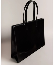 【Ted Baker】クロコダイル柄 アイコン ロゴ トートバッグ TED BAKER】GATOCON ミニクロコダイル柄アイコントートバッグ