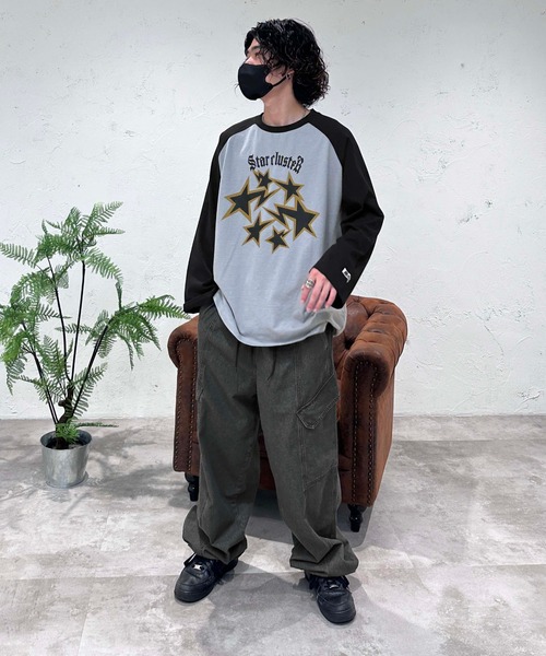 sedacle(セダクル)の「ルーズシルエットデニムカーゴパンツ(デニムパンツ・メンズ・ブラック・LARGE/MEDIUM)」の13枚目の写真