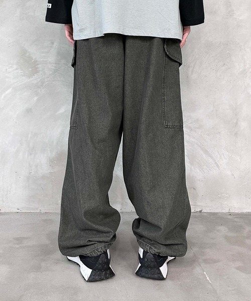 sedacle(セダクル)の「ルーズシルエットデニムカーゴパンツ(デニムパンツ・メンズ・ブラック・LARGE/MEDIUM)」の16枚目の写真