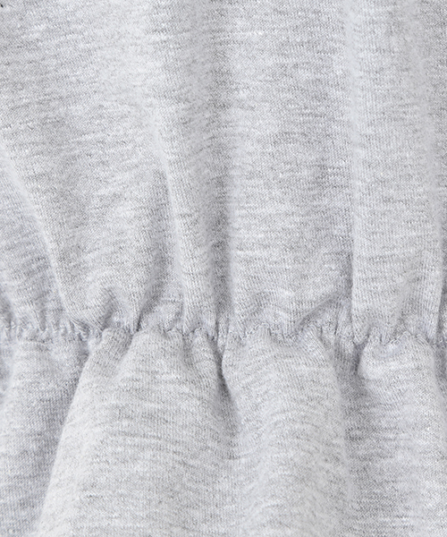BEAMS BOY（ビームスボーイ）の「les Briqu'a braque /  Wドレープ Tシャツ（Tシャツ/カットソー・レディース・ホワイト/グレー・ONE SIZE）」の4枚目の写真