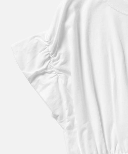 BEAMS BOY（ビームスボーイ）の「les Briqu'a braque /  Wドレープ Tシャツ（Tシャツ/カットソー・レディース・ホワイト/グレー・ONE SIZE）」の18枚目の写真
