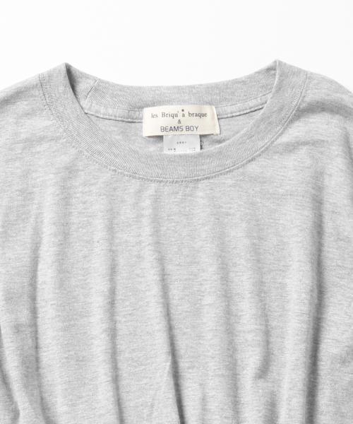 BEAMS BOY（ビームスボーイ）の「les Briqu'a braque /  Wドレープ Tシャツ（Tシャツ/カットソー・レディース・ホワイト/グレー・ONE SIZE）」の21枚目の写真