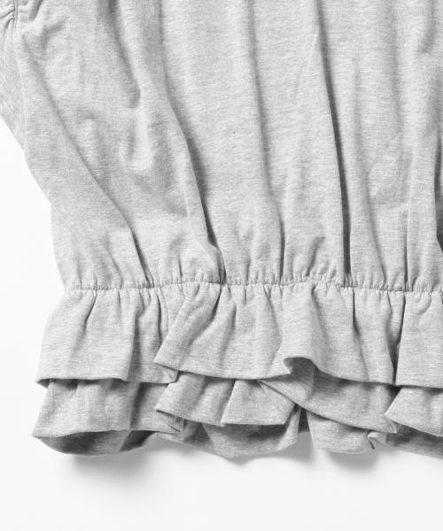 BEAMS BOY（ビームスボーイ）の「les Briqu'a braque /  Wドレープ Tシャツ（Tシャツ/カットソー・レディース・ホワイト/グレー・ONE SIZE）」の14枚目の写真