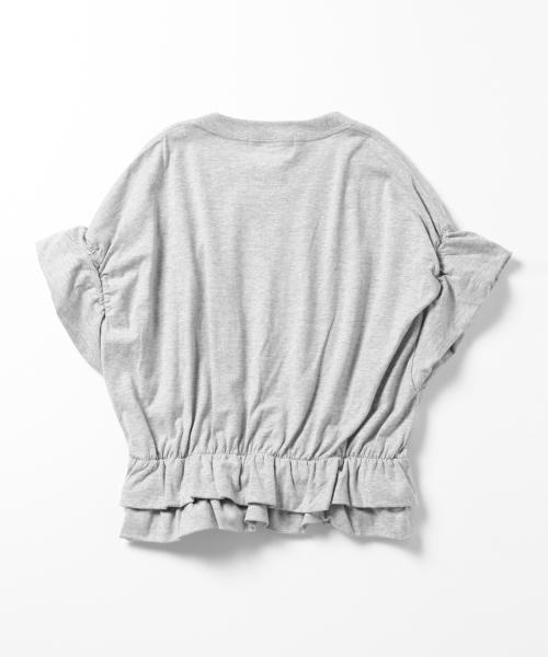 BEAMS BOY（ビームスボーイ）の「les Briqu'a braque /  Wドレープ Tシャツ（Tシャツ/カットソー・レディース・ホワイト/グレー・ONE SIZE）」の15枚目の写真