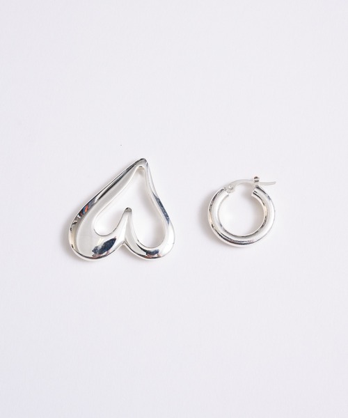 金属アレルギー対応】Heart Asymmetry Pierce/ハート