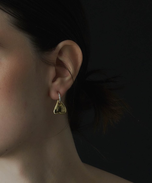 金属アレルギー対応】Heart Asymmetry Pierce/ハートアシンメトリー