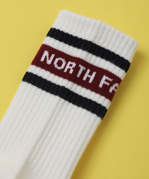 THE NORTH FACE（ザノースフェイス）の「【THE NORTH FACE/ザノースフェイス】2Pミッドソックス ストライプロゴ/2足組靴下（ソックス/靴下・メンズ・ホワイト×ブラック・M/L）」の8枚目の写真