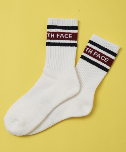 THE NORTH FACE（ザノースフェイス）の「【THE NORTH FACE/ザノースフェイス】2Pミッドソックス ストライプロゴ/2足組靴下（ソックス/靴下・メンズ・ホワイト×ブラック・M/L）」の10枚目の写真