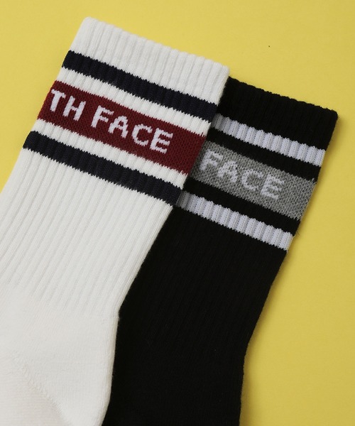 THE NORTH FACE（ザノースフェイス）の「【THE NORTH FACE/ザノースフェイス】2Pミッドソックス ストライプロゴ/2足組靴下（ソックス/靴下・メンズ・ホワイト×ブラック・M/L）」の11枚目の写真