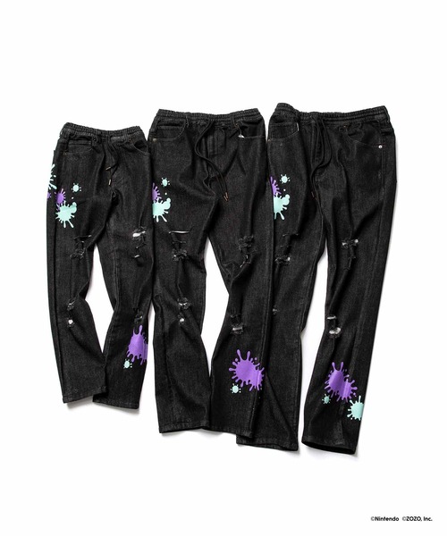 【完売品】スプラトゥーン3  ゲソタウン ZOZOTOWN ダメージデニム Splatoon（スプラトゥーン）の「ダメージデニム（デニムパンツ