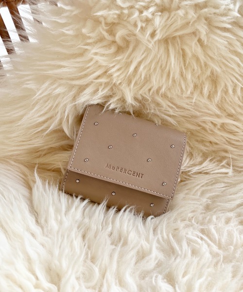 Me%(ミィパーセント)の「ドットスタッズBOXサイフ 984240(財布・レディース・シルバー/アイボリー/ブラック/ベージュ・FREE)」の3枚目の写真