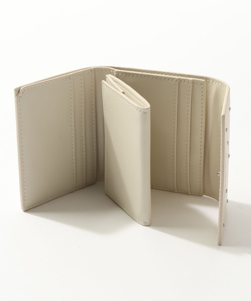 Me%(ミィパーセント)の「ドットスタッズBOXサイフ 984240(財布・レディース・シルバー/アイボリー/ブラック/ベージュ・FREE)」の20枚目の写真