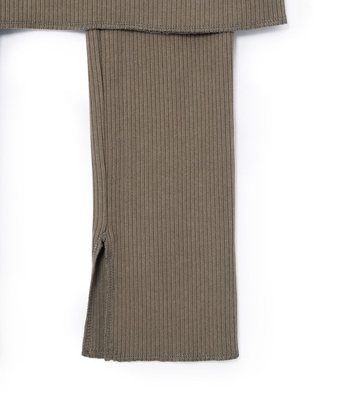 ROPE' PICNIC（ロペピクニック）の「リブスカート付きカットパンツ（その他パンツ・レディース・ブラック/カーキ・40/38）」の11枚目の写真