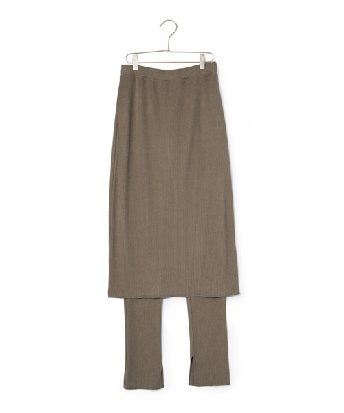 ROPE' PICNIC（ロペピクニック）の「リブスカート付きカットパンツ（その他パンツ・レディース・ブラック/カーキ・40/38）」の19枚目の写真