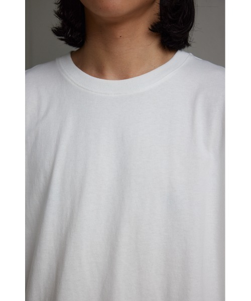 AZUL by moussy（アズールバイマウジー）の「ラウンドヘムロングTシャツ（Tシャツ/カットソー・メンズ・ホワイト・LARGE/MEDIUM）」の8枚目の写真