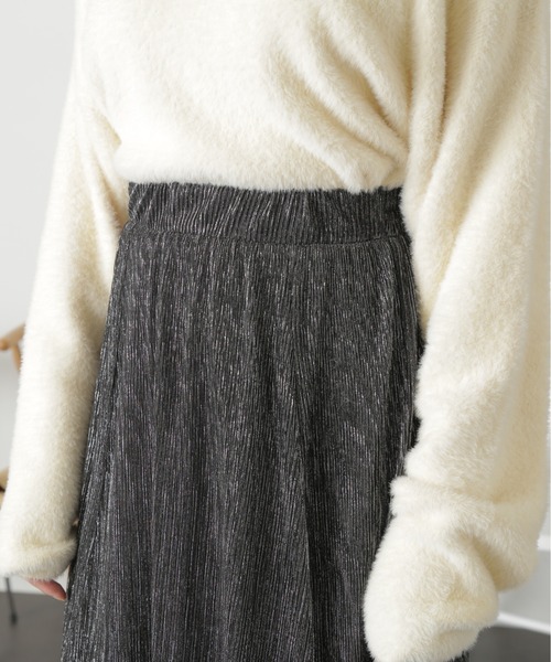 FREE'S MART(フリーズマート)の「ラメプリーツスカート(スカート・レディース・ブラック/ゴールド/シルバー・SMALL/MEDIUM)」の14枚目の写真