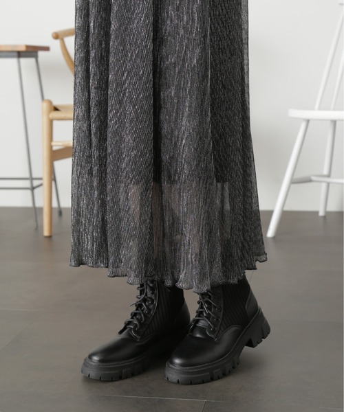 FREE'S MART(フリーズマート)の「ラメプリーツスカート(スカート・レディース・ブラック/ゴールド/シルバー・SMALL/MEDIUM)」の15枚目の写真