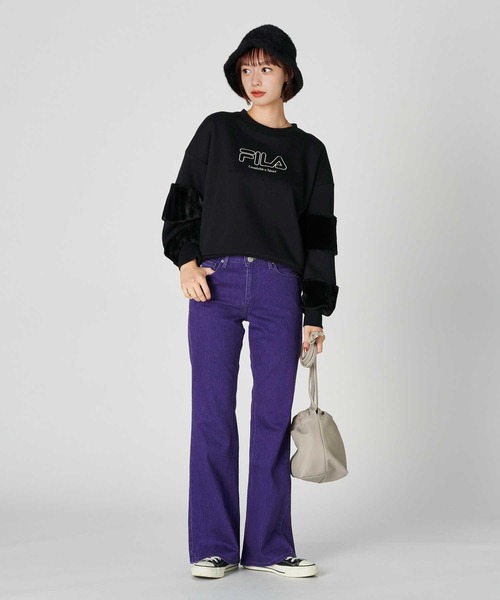 FILA（フィラ）の「【FILA別注】フェイクファー切替スウェット 