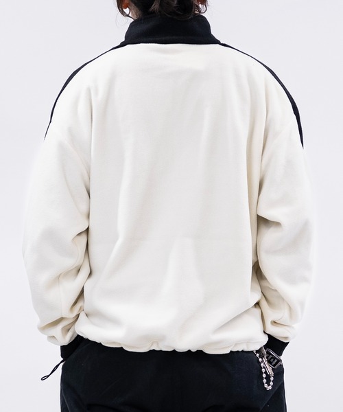 Red Cap Girl（レッドキャプガール）の「【a-r】〔Red Cap Girl/レッドキャップガール〕 サイドライン フリースハーフジッププルオーバー（スウェット・メンズ・ベージュ/チャコールグレー/アイボリー/ブラック/グレー/オートミール/ブラック系その他・LARGE/MEDIUM/X-LARGE）」の18枚目の写真