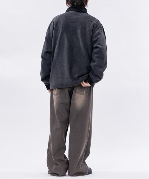 Red Cap Girl（レッドキャプガール）の「【a-r】〔Red Cap Girl/レッドキャップガール〕 サイドライン フリースハーフジッププルオーバー（スウェット・メンズ・ベージュ/チャコールグレー/アイボリー/ブラック/グレー/オートミール/ブラック系その他・LARGE/MEDIUM/X-LARGE）」の14枚目の写真