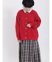 Samansa Mos2 | 飛び裏毛スナップボタンカーディガン(カーディガン/ボレロ)