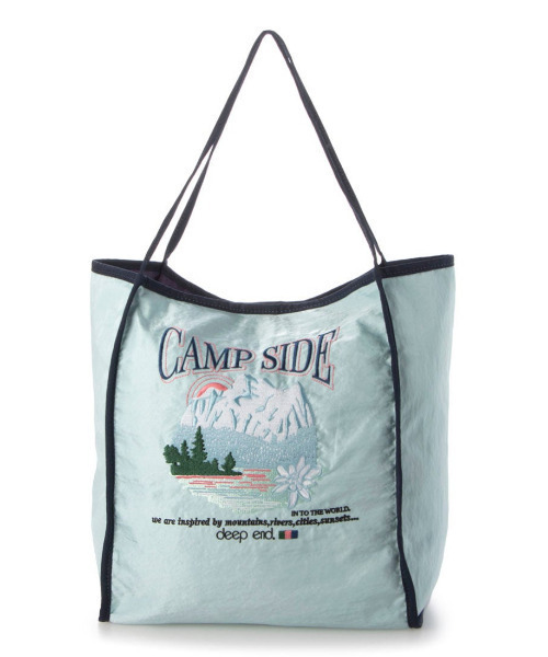 cache cache(カシュ カシュ)の「カシュカシュ cachecache / アソート柄刺繍トートバッグ(トートバッグ・レディース・オレンジ/ライトベージュ/ライトブルー/ライトピンク/アイボリー/ライトイエロー/グリーン/ライトグレー・FREE)」の5枚目の写真