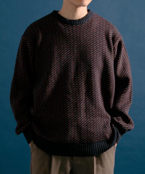 ITEMS URBANRESEARCH（アイテムズ アーバンリサーチ）の「Mウォッシャブル バーズアイ クルーニット（ニット/セーター・メンズ・グレー/ブラック/ネイビー・MEDIUM/LARGE）」の20枚目の写真