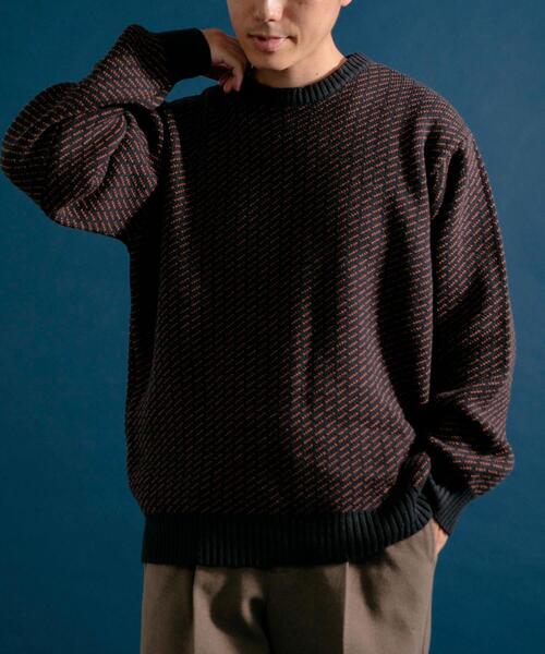 ITEMS URBANRESEARCH（アイテムズ アーバンリサーチ）の「Mウォッシャブル バーズアイ クルーニット（ニット/セーター・メンズ・グレー/ブラック/ネイビー・MEDIUM/LARGE）」の21枚目の写真