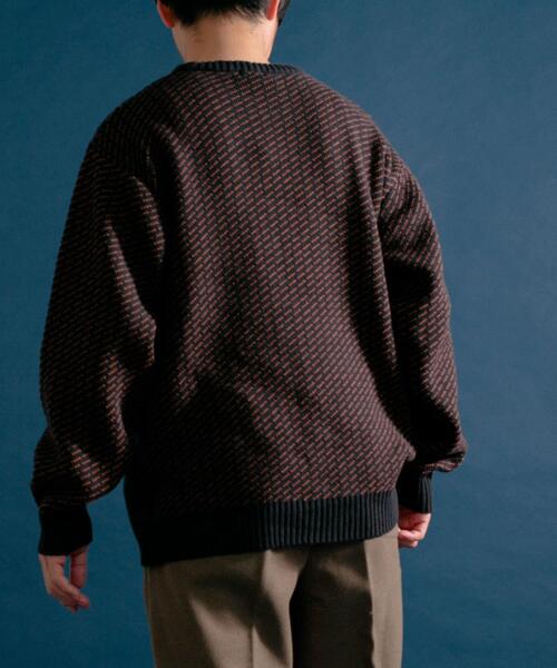 ITEMS URBANRESEARCH（アイテムズ アーバンリサーチ）の「Mウォッシャブル バーズアイ クルーニット（ニット/セーター・メンズ・グレー/ブラック/ネイビー・MEDIUM/LARGE）」の22枚目の写真