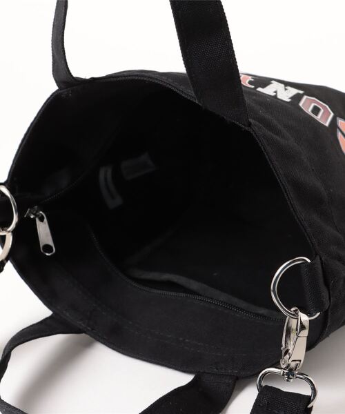 CONVERSE（コンバース）の「【CONVERSE】LOGO GRAPHIC 2WAY TOTE BAG/2wayトートバッグ（トートバッグ・メンズ・アイボリー/ブラック・FREE）」の5枚目の写真