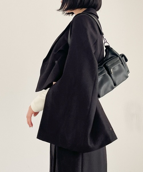 Heather(ヘザー)の「Design Tailored Jacket 984981(テーラードジャケット・レディース・ブラック/ブラウン/グレー・FREE)」の5枚目の写真