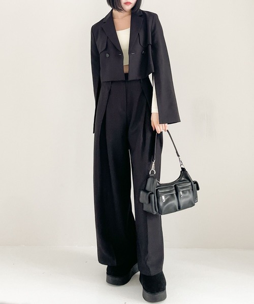 Heather(ヘザー)の「Design Tailored Jacket 984981(テーラードジャケット・レディース・ブラック/ブラウン/グレー・FREE)」の8枚目の写真