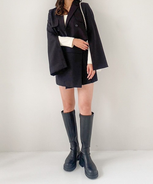 Heather(ヘザー)の「Design Tailored Jacket 984981(テーラードジャケット・レディース・ブラック/ブラウン/グレー・FREE)」の14枚目の写真