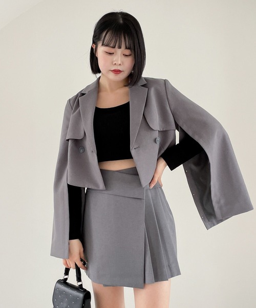 Heather(ヘザー)の「Design Tailored Jacket 984981(テーラードジャケット・レディース・ブラック/ブラウン/グレー・FREE)」の16枚目の写真