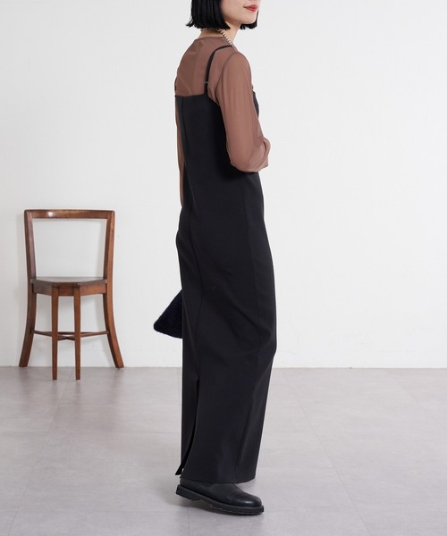 SHENERY（シーナリー）の「シアーカットソー（Tシャツ/カットソー・レディース・オフホワイト/ブラック/グレー/ブラウン・FREE）」の5枚目の写真