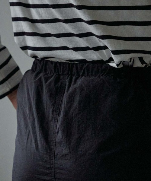 TRIANGLE PALETTE（トライアングルパレット）の「ナイロンカーゴスカート（スカート・レディース・ブルー/ブラック/カーキ/パープル・FREE）」の9枚目の写真