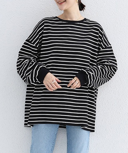 【未使用】DimMoire 長袖Tシャツ　レディース 楽天市場】ロンT ロングTシャツ レディース トップス 長袖 無地